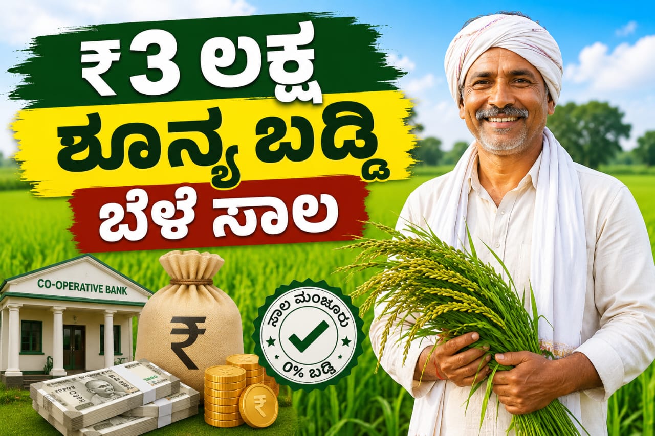 ₹ 3 lakh zero interest crop loan