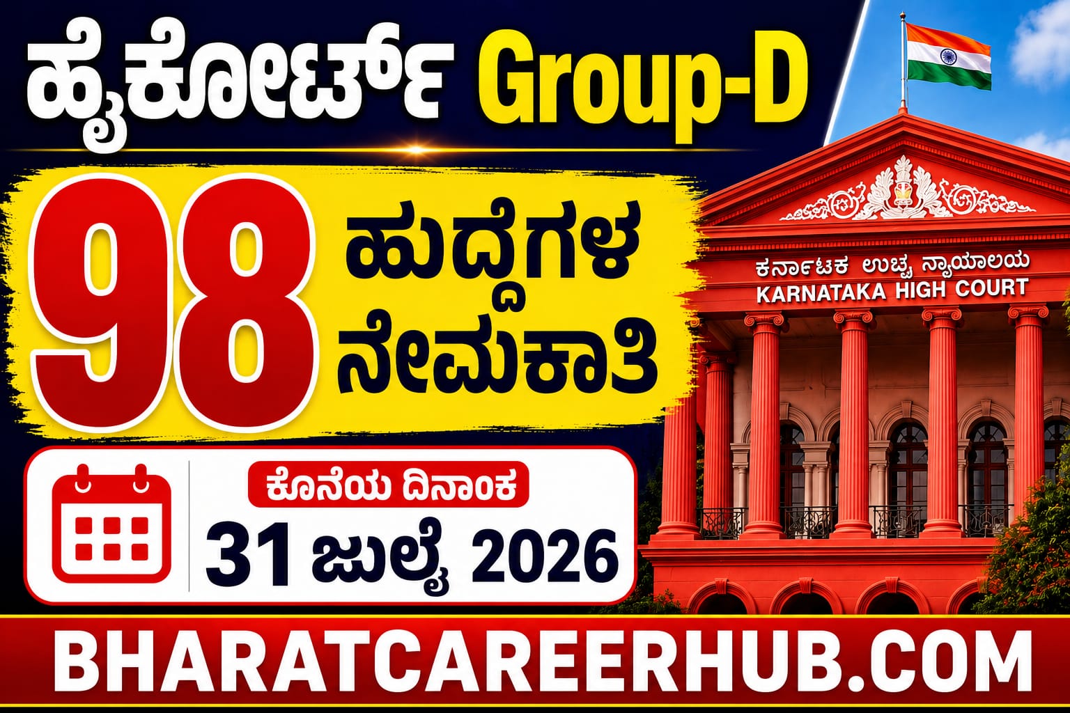 Karnataka High Court Group-D Recruitment 